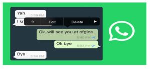 edit text in whatsapp