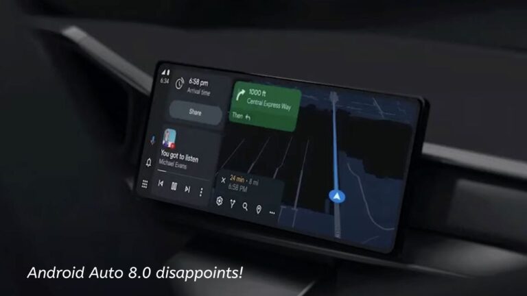 Android auto 8.0 disappoints