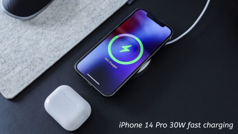 iPhone 14 Pro 30W fast charging