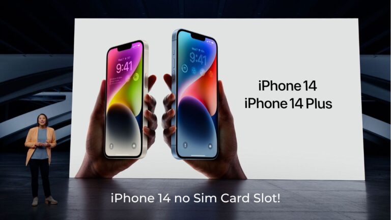 iPhone 14 no Sim Card Slot